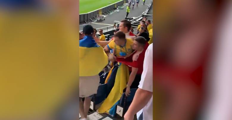 Оргкомитет Евро-2020 изучает инцидент с избиением российского фаната украинскими болельщиками