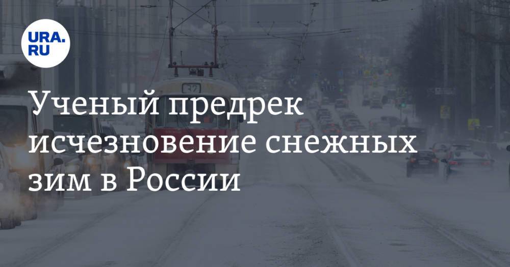 Ученый предрек исчезновение снежных зим в России