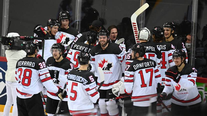 Появилось видео реакции сборной Канады на победную шайбу в ворота России на ЧМ-2021