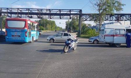 Мотоциклист пострадал после столкновения с ГАЗелью в Рязани