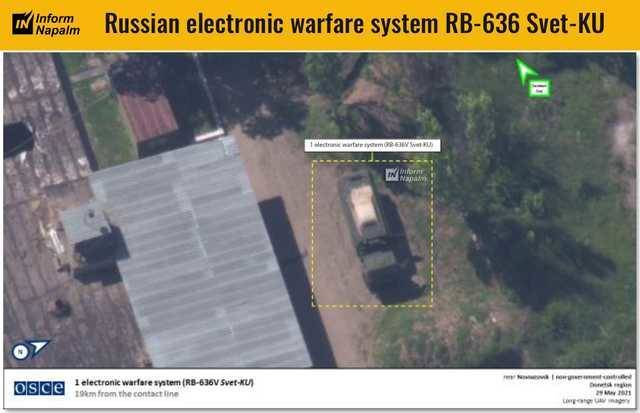 СММ ОБСЕ зафиксировала российский комплекс СБ-636 "Свет-КУ" в оккупированном Новоазовске