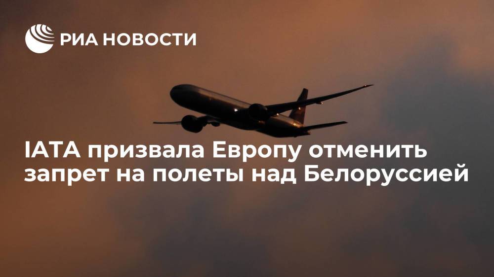 IATA призвала Европу отменить запрет на полеты над Белоруссией