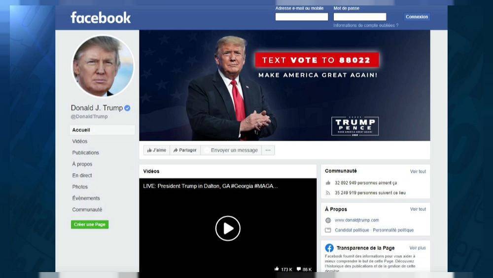 Facebook заблокировал Трампа на 2 года