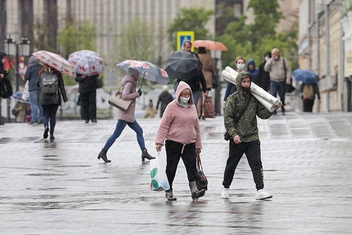 Москвичей предупредили о сильном ветре и дожде с грозой до конца дня 6 июня