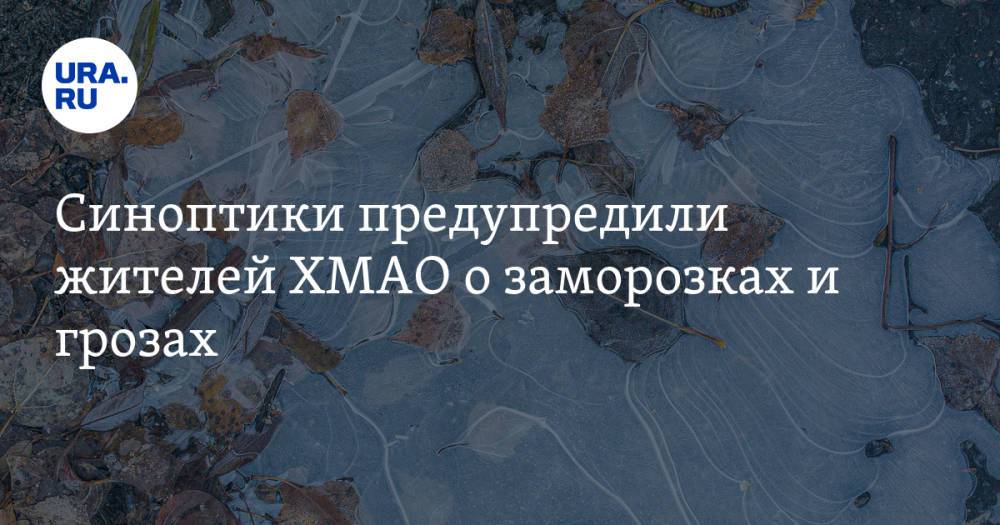 Синоптики предупредили жителей ХМАО о заморозках и грозах