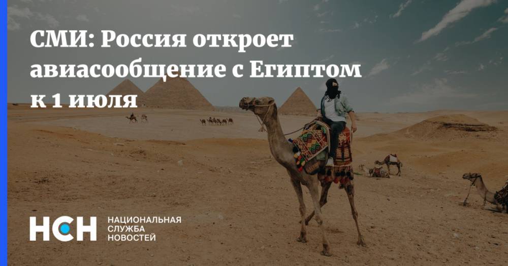 СМИ: Россия откроет авиасообщение с Египтом к 1 июля