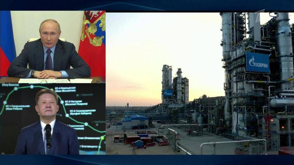 Владимир Путин по видеосвязи дал старт работе первой технологической линии Амурского ГПЗ
