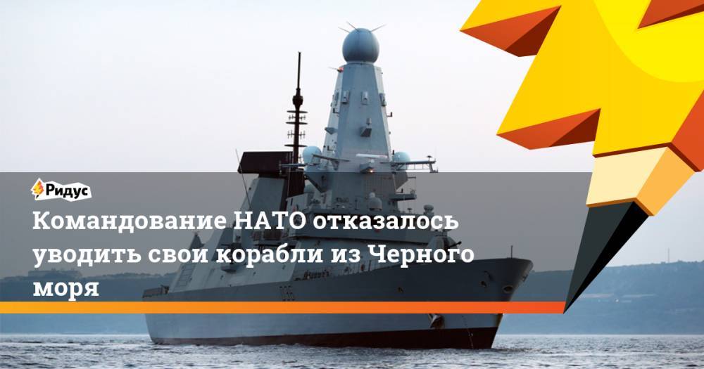 Командование НАТО отказалось уводить свои корабли из Черного моря