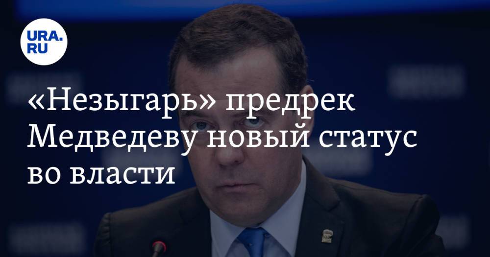 «Незыгарь» предрек Медведеву новый статус во власти. «Это место мог занять Чубайс»