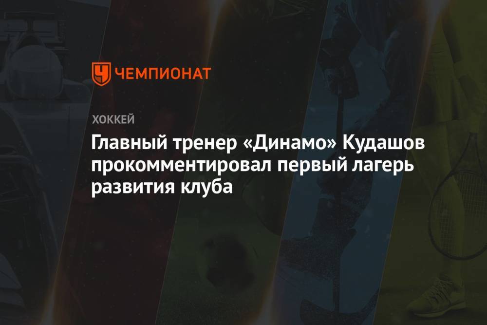 Главный тренер «Динамо» Кудашов прокомментировал первый лагерь развития клуба