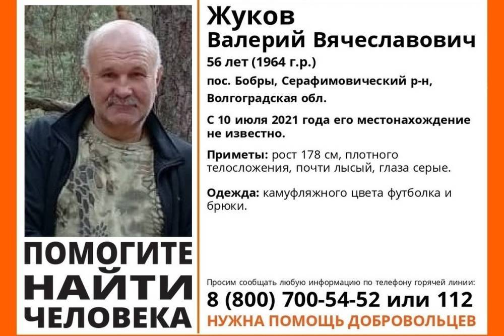 В Волгоградской области третий день разыскивают 56-летнего мужчину