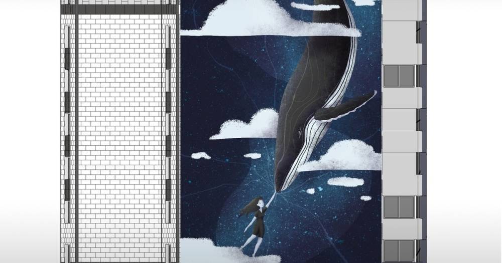 Калининградцы увидели связь с группами смерти в картине «Девочка и кит», которую хотят разместить на многоэтажке