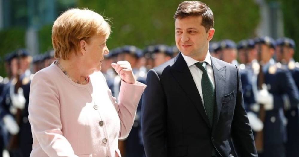 Мы хотим выборов на Донбассе, – Меркель Зеленскому на встрече в Германии