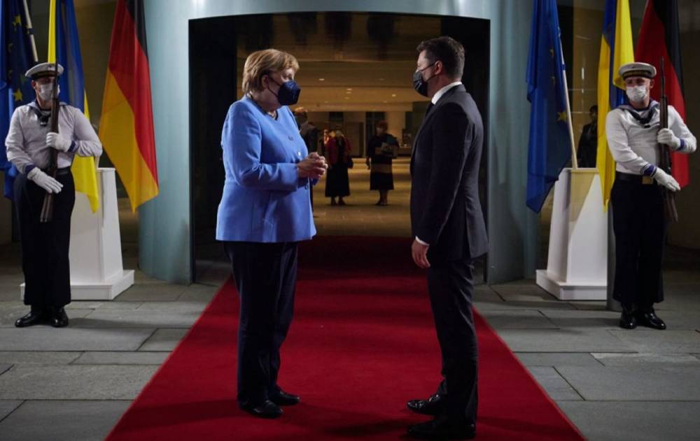 Завершились переговоры Зеленского и Меркель: они продолжались более четырех часов