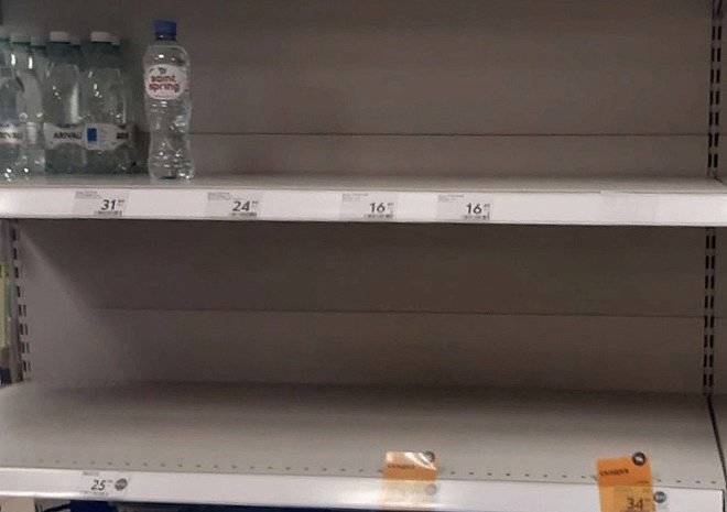 Жители Рязани сообщили об отсутствии бутилированной воды в супермаркетах