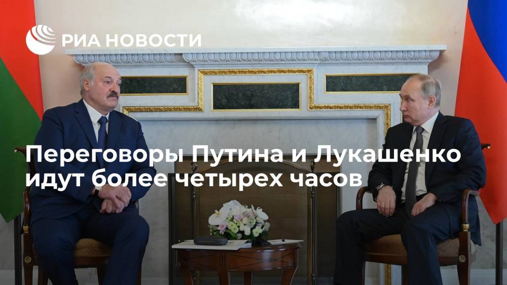 Песков сообщил: переговоры Путина и Лукашенко, начавшиеся более четырех часов назад, еще идут