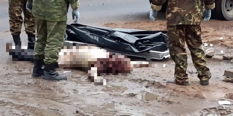 Во время ливня в Улан-Удэ на дорогу вынесло человеческий труп