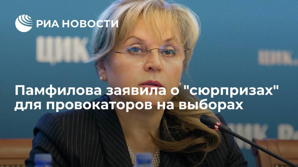 Памфилова заявила о "сюрпризах" для тех, кто попытается проголосовать второй раз