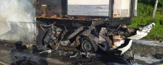 В Новосибирской области в жуткой аварии сгорел 25-летний водитель