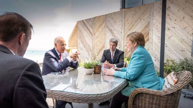 Меркель не достигла соглашения по газопроводу «Северный поток-2» во время визита к Байдену