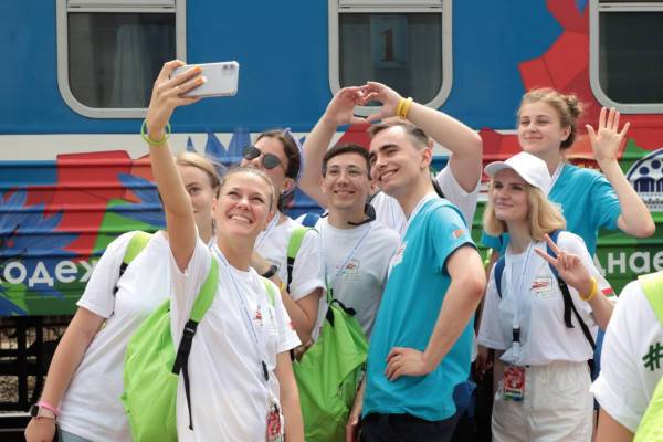 #БеларусьМолодежьЕдинство. Участники Республиканского молодежного поезда посетили ГрГУ имени Янки Купалы (+видео)