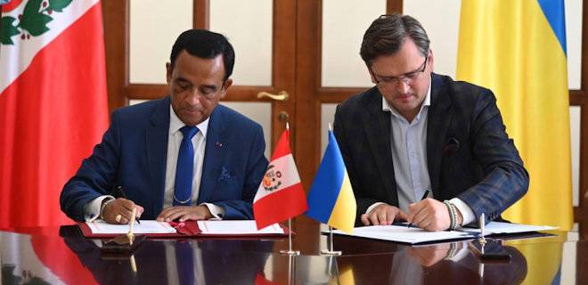 Украина и Перу подписали соглашение о безвизовом режиме