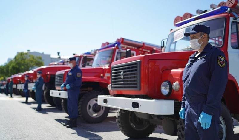 Девять новых пожарных машин получили муниципалитеты Тюменской области