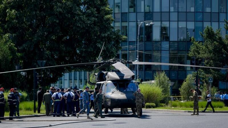Американский вертолет Black Hawk совершил аварийную посадку в Бухаресте