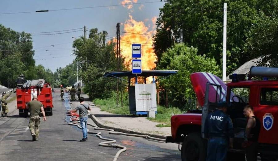 На газопроводе в Донецке произошел взрыв
