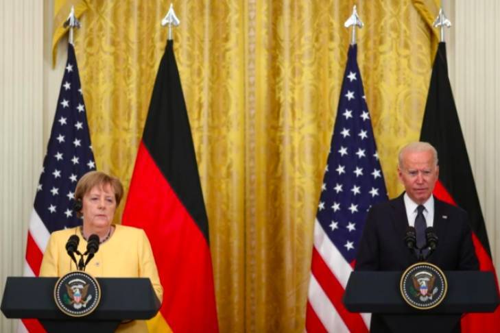 "Им не удалось прийти к общей позиции": в ОП прокомментировали встречу Байдена и Меркель