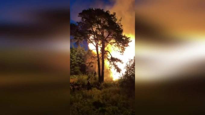 Видео: в Сестрорецке ночью горел двухэтажный дом