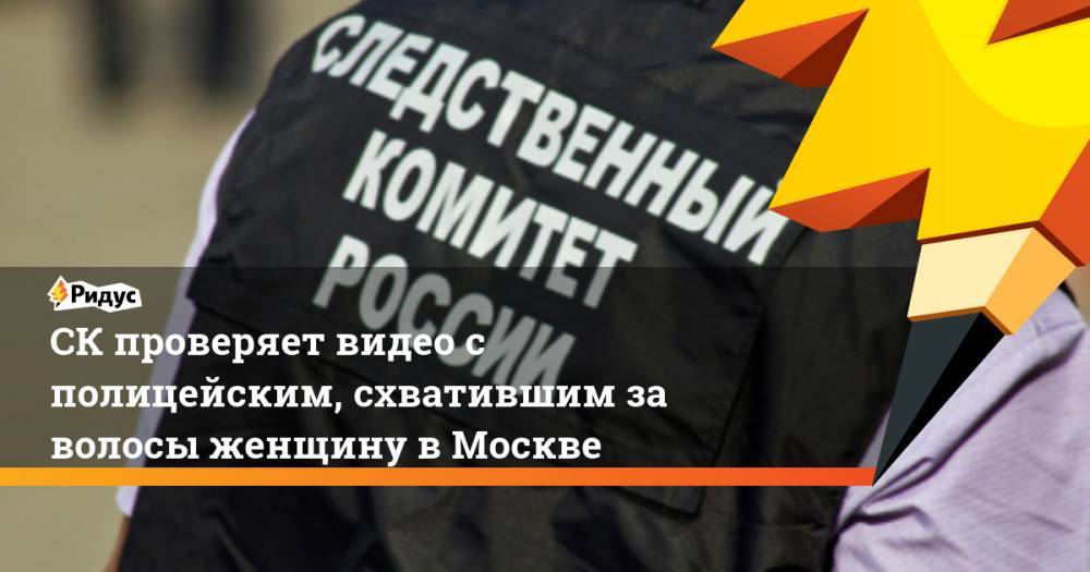 СК проверяет видео с полицейским, схватившим за волосы женщину в Москве
