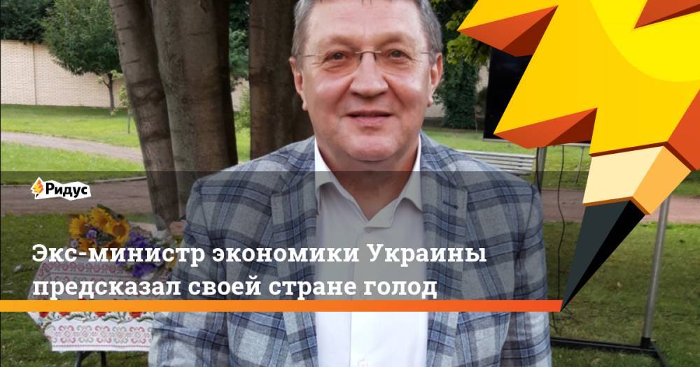 Экс-министр экономики Украины предсказал своей стране голод