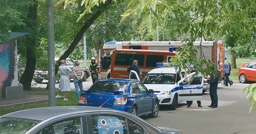 Появилось видео с места взрыва в жилом доме в Москве