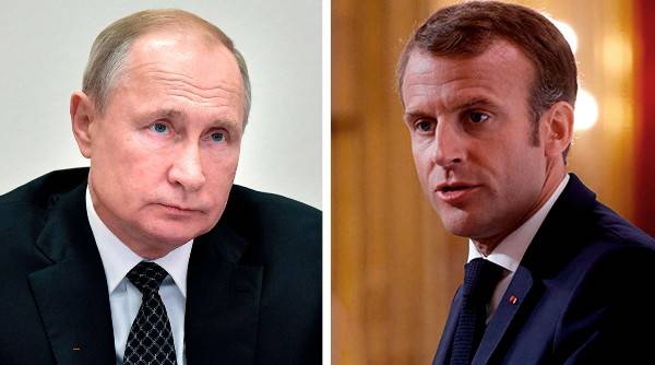 Путин и Макрон сверились по безопасности в Европе, Донбассу, Карабаху и Ливии