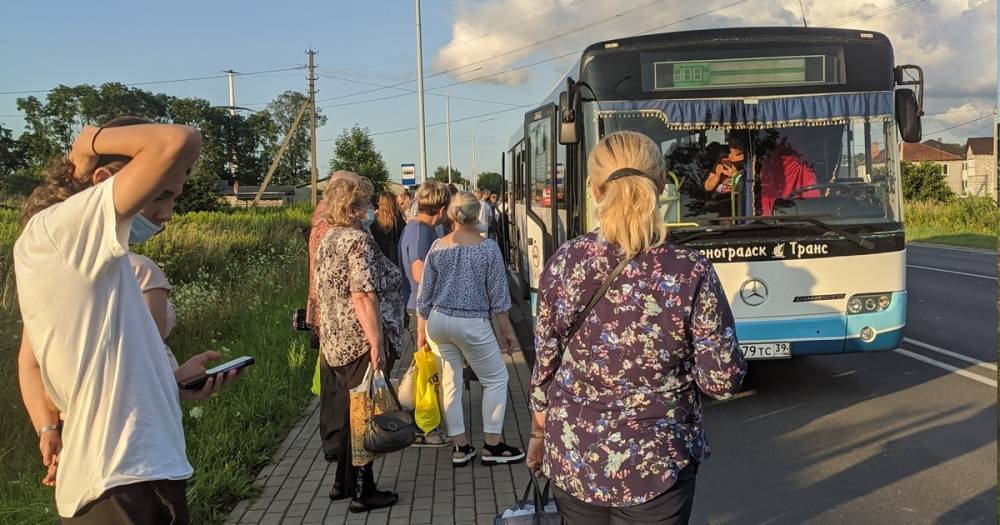 «Оставили только один маршрут»: пассажиры пожаловались на сокращение автобусов из Калининграда в Мамоново