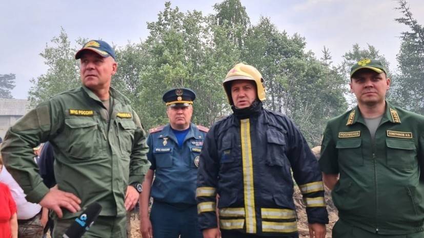Глава МЧС и глава Карелии облетели пострадавшие от природных пожаров территории
