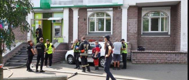 В Киеве дерзко ограбили Укрсиббанк