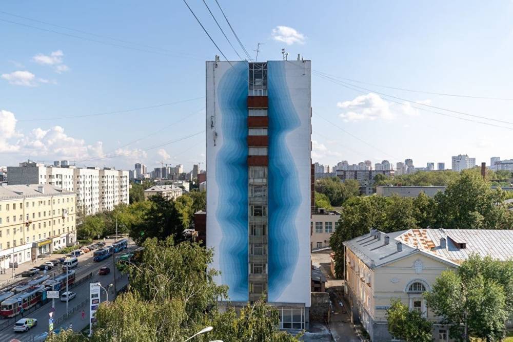 Художник из Италии сделал в Екатеринбурге арт-объект, посвященный проблеме таяния ледников