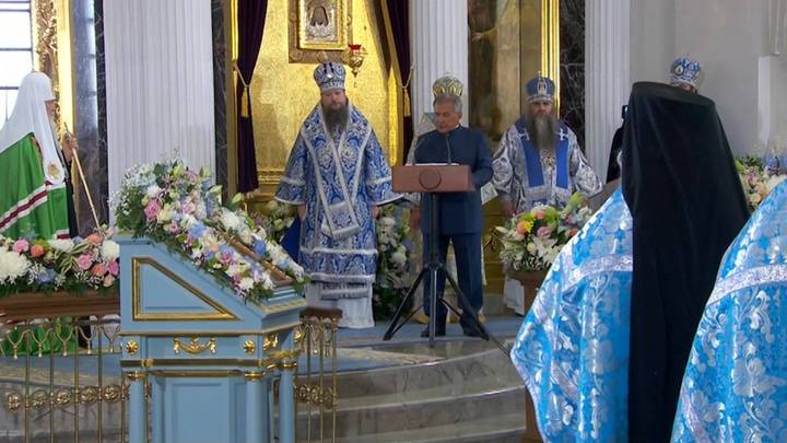 Патриарх наградил Шаймиева и Минниханова за Собор Казанской иконы Божьей Матери