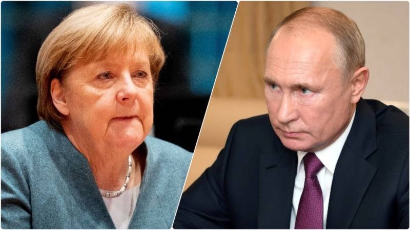 Меркель обсудила с Путиным вопросы, связанные с «Северным потоком-2»