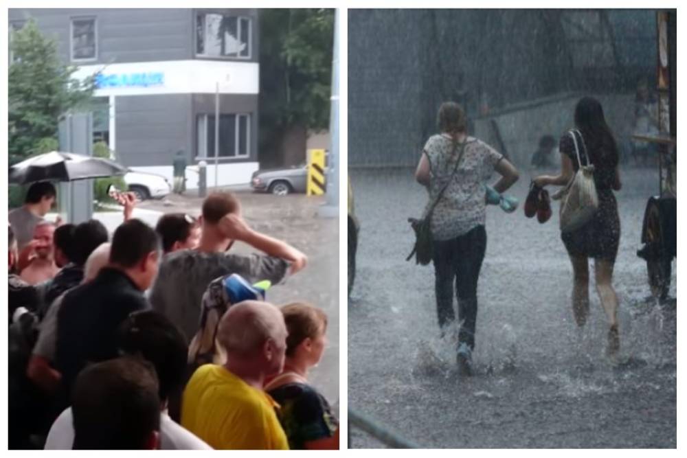 Несчастье случилось с девушкой после потопа в Одессе, видео ЧП: "провод упал в воду"
