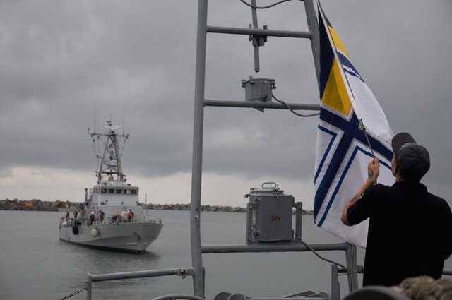 Корабельная группа ВМС Украины осуществила переход Черным морем в грузинский порт Поти