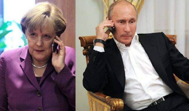 Меркель обсудила транзит газа с Путиным