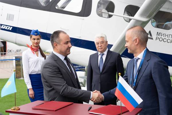 Россия и Казахстан подписали соглашение о создании лёгкого многоцелевого самолёта «Байкал»