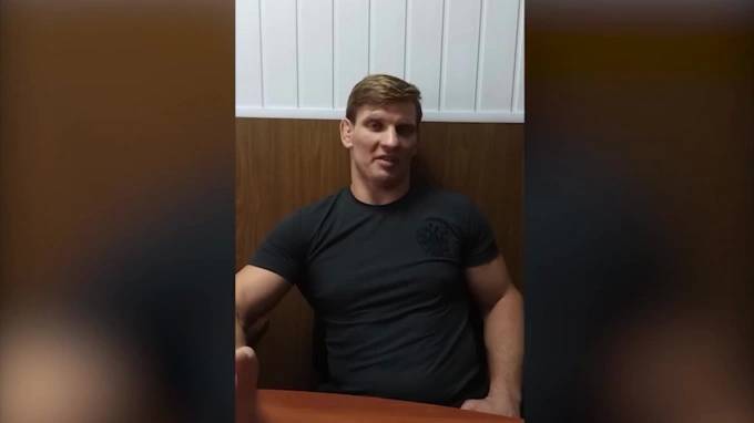 Белорусское ТВ показало видео с российским бойцом Алексеем Кудиным