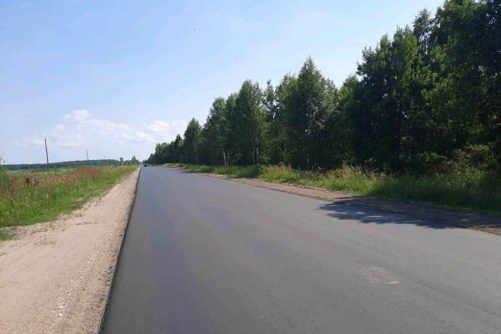 В Тверской области уложили асфальт на дороге Дубна - Кимры - Горицы