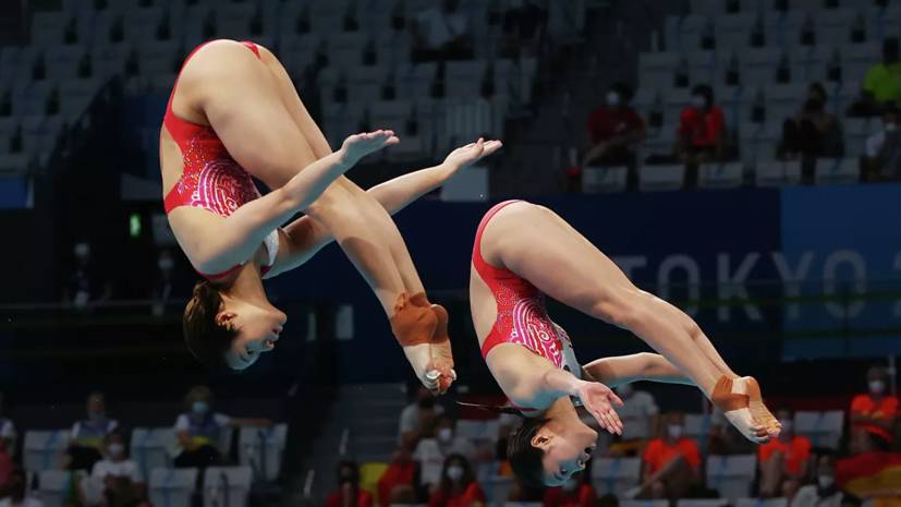 Ши Тинмао и Ван Хань стали олимпйискими чемпионками в синхронных прыжках в воду