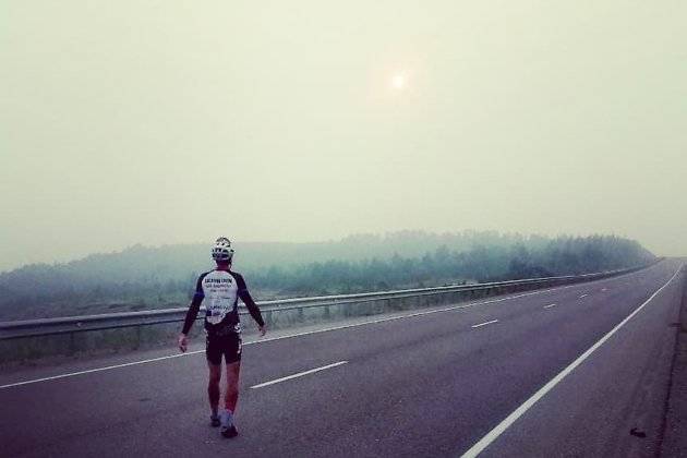Василий Зубов смог проехать на велосипеде 2 900 км из Читы до Владивостока за 10 дней