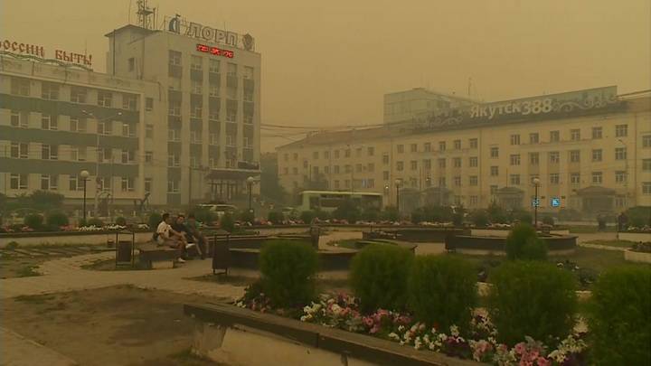 Новости на "России 24". Якутск накрыло смогом от лесных пожаров